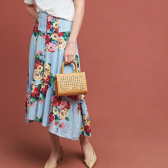 Anthropologie Dresses & Skirts - Rare Anthropologie Claudette Midi Skirt size 6